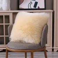 Sarung Bantal Penutup Bulu Imitasi Mewah Lembut Dekorasi Berbulu Sarung Bantal Berbulu Mewah Penutup Bantal Berbulu untuk Sofa
