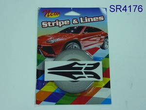 Taiwán raya líneas coche etiqueta engomada del cuerpo de pequeña de 1/2" - Product Image 3
