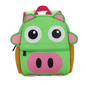 School Bags 2021 New Products Animal Neoprene Waterproof Kids Bags Baby Boys Girls Children Shoulder Backpacks Pig Knapsack