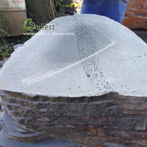 Di grandi dimensioni giardino paesaggistica trampolino di lancio di pietra lava basalto passo di pietra - Product Image 3