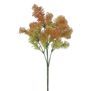 XQ-4788 رخيصة 5 فروع الفانيليا الاصطناعي العشب البلاستيك بوش ل بونساي الزخرفية - Product Image 4