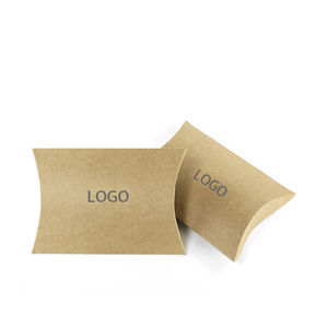 Kraft custom foldable paper printing pillow box