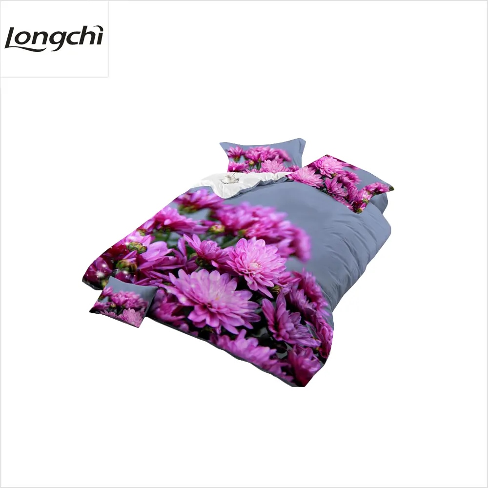 100% polyester Sợi Nhỏ 3D in ấn thiết kế vải cho giường đặt và khác trang chủ dệt may