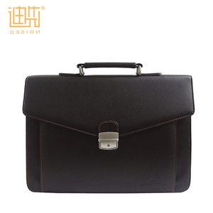 <span class=keywords><strong>Valigetta</strong></span> da lavoro in pelle nera da uomo con logo del marchio personalizzato - Product Image 1