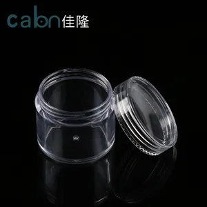 Boa Qualidade Preço Barato Mini Pequeno Boião de Creme de Plástico Transparente Jar Cosméticos