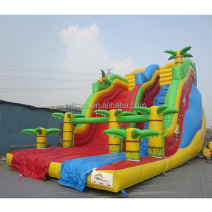 Colorful Jungle Theme Children Bouncy Land Slide Giant Inflatable Slide - Product Image 2
