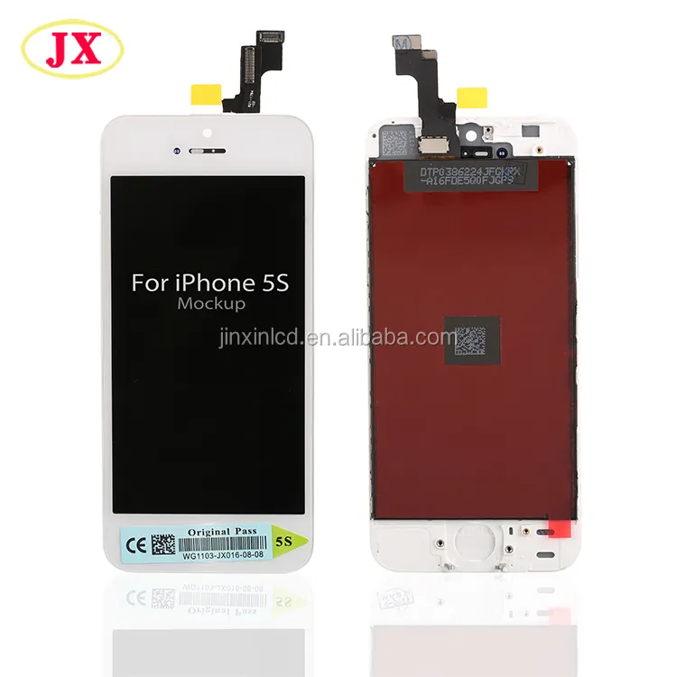 Lcd Ponsel Iphone, untuk Iphone 5 5S Layar Lcd, untuk Iphone 5S Lcd dengan Rakitan Digitizer