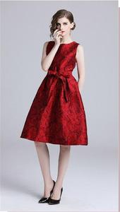 2019 de moda rojo vendaje huellas vestido moderno gran inventario señora vestidos <span class=keywords><strong>en</strong></span> <span class=keywords><strong>venta</strong></span> - Product Image 2