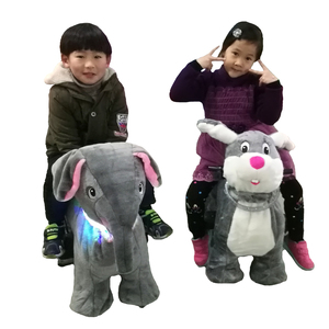 Jouets d'animaux en peluche pour enfants, batterie et pièces de monnaie, plusieurs sortes de peluches, pour l'équitation, pour les enfants - Product Image 2