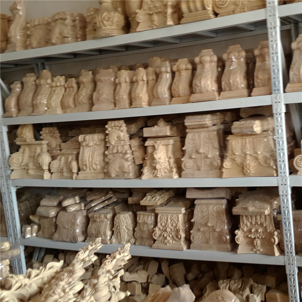 アカンサスの木彫刻 コーベル コンソール ウォールシェルフ 家具部品