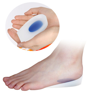 Materiale super morbido di alta qualità cura dei piedi sperone <span class=keywords><strong>ortopedico</strong></span> gel di silicone tallone pad pad solette gel tallone tazze plantari - Product Image 2