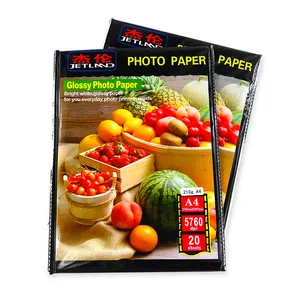 Papel fotográfico A4 brillante de doble cara, papel fotográfico brillante 160gsm