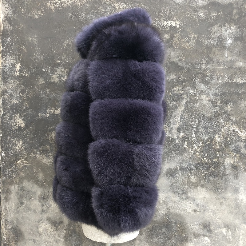Customized Color Real Short fox Fur Designer Coat Winter Warm for