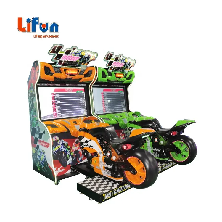 Machine de jeu d'arcade de simulateur de course de moto de vidéo du super vélo 2 de moteur de GP de zone d'amusement de F01 pour le centre de jeu