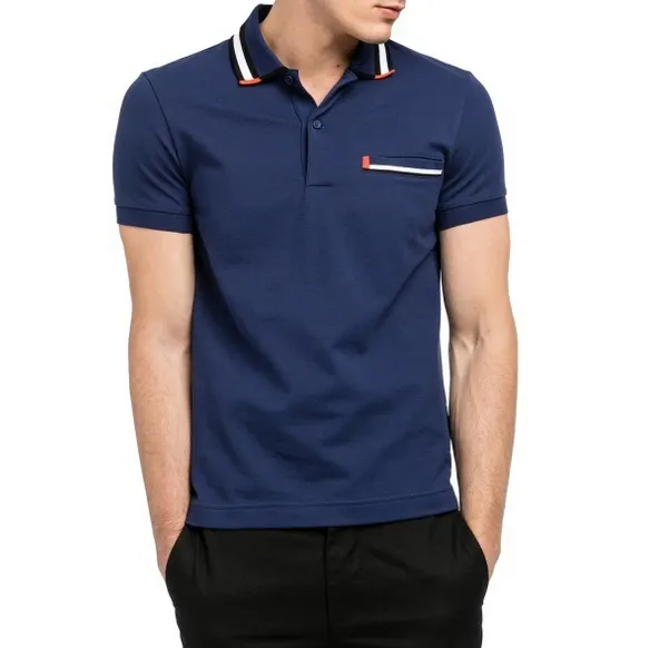 best selling green white Chinese logo custom cheap cool nice mens navy shirt polo