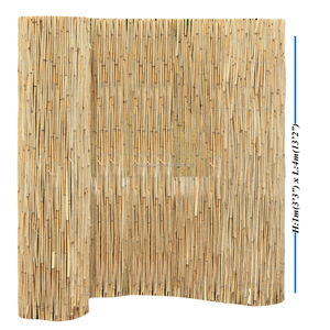 Natural Peeled <strong>Reed</strong> <strong>Screening</strong> Roll Garden Screen Fence Fencing Wooden 4m x 1.5m - Product Image 6