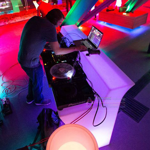 Led <span class=keywords><strong>Dj</strong></span> masa masa taşınabilir PE beyaz Modern çağdaş ticari mobilya akrilik çubuk masa Gnowni Meuble Led Tavolino başına <span class=keywords><strong>Dj</strong></span> - Product Image 2