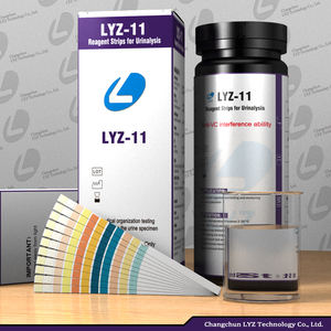 Bandelettes <span class=keywords><strong>de</strong></span> test <span class=keywords><strong>de</strong></span> réactifs d'analyse d'urine à 11 paramètres approuvées LYZ, fonctionnement manuel, dispositif médical <span class=keywords><strong>de</strong></span> classe II certifié CE - Product Image 3