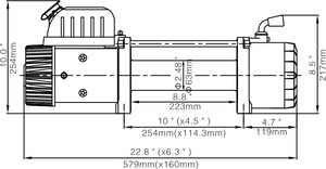 <strong>Runva</strong> Factory Sale Full Steel Gear Electric <strong>Winch</strong> - Product Image 3