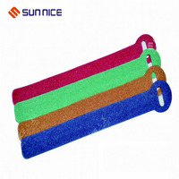 Kit de gestion des câbles de qualité supérieure 2024, 12*150 mm, mélange de couleurs, 50 pièces, auto-adhésif, forme en T, crochet et boucle, attache de câble