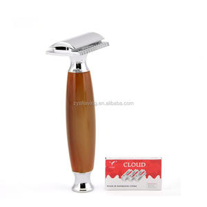 Bán Chạy Dao Cạo An Toàn Cho Nam Cắt Tóc Hai Cạnh Có Tay Cầm Họa Tiết Mã Não Với 10 Lưỡi Miễn Phí - Product Image 5