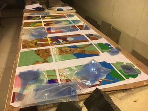 Electrochromic Nhựa Stained Glass Sheets Tempered Stained Magic Glass Đối Với Khách Sạn Toughened Laminated Glass Bảo Vệ - Product Image 3