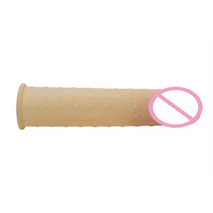 Guaina per Pene Giocattoli Sessuali per Adulti Collari Maschili Ritardanti Eiaculazione Precoce in Silicone Fine - Product Image 2