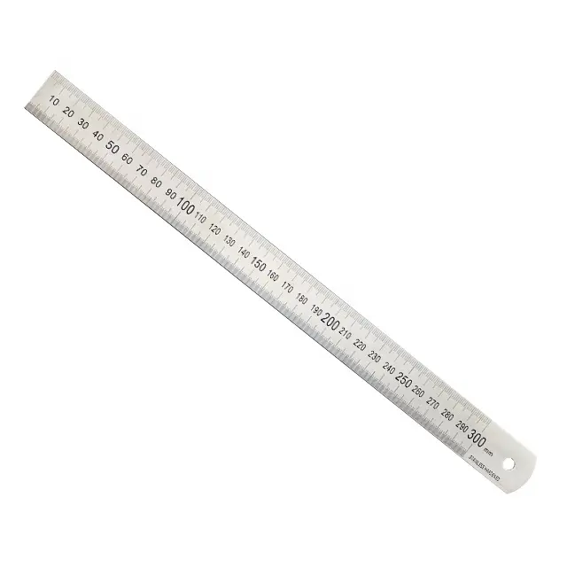 [MEASPRO]30CM Metal Ruler Stainless Steel Straight Ruler