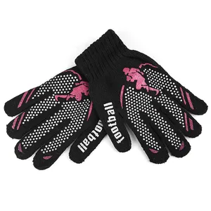 2023 13G Profession Design PVC Patterning Gloves Custom Long Endurance Working Black Cotton Gloves