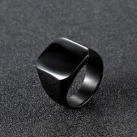 316L Rohlinge Gravur Mate Simple Championship Gold Siegel Herren ring