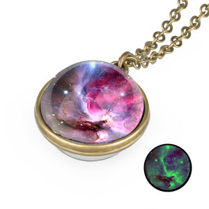La migliore vendita della collana della luna nel buio incandescente universo planet collana per i monili delle donne - Product Image 4
