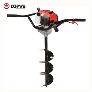 TOPWE 58cc Machine à creuser à la main Perceuse de terre <span class=keywords><strong>manuelle</strong></span> Tarière <span class=keywords><strong>manuelle</strong></span> pour planter des arbres et des légumes - Product Image 4