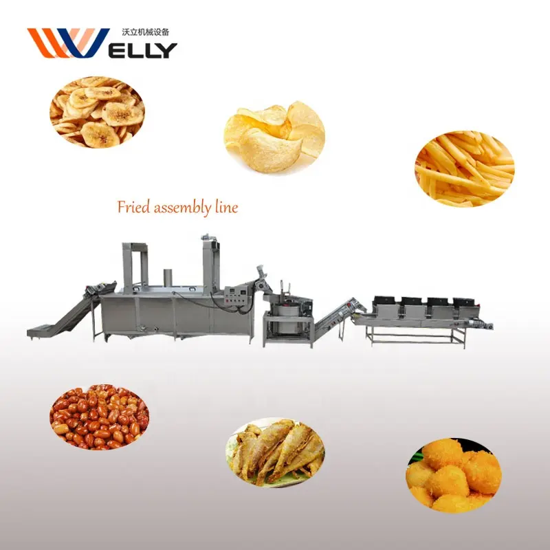 Banana plantain potato chips fryer / french fries frying machine/ chicken industrial fryer machine