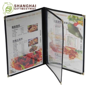 प्रचार स्पष्ट मेनू कवर 8.5 “x 11” प्लास्टिक मेनू कवर - Product Image 4