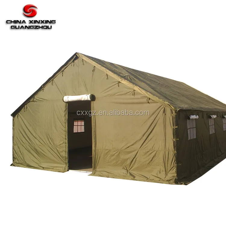 Groothandel Stalen Frame Outdoor Winter Groen Leger Canvas Camping Militaire Tent
