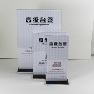 Bán Sỉ <span class=keywords><strong>Acrylic</strong></span> A4 A5 A6 <span class=keywords><strong>Menu</strong></span> Giá Tag Đăng Chủ Hiển Thị Đứng Với Cơ Sở Có Thể Tháo Rời Cho Siêu Thị Nhà Hàng Khách Sạn - Product Image 4