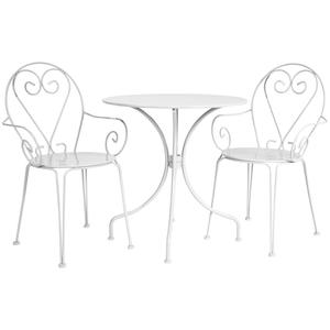 Juego de <span class=keywords><strong>Bistro</strong></span> de jardín de <span class=keywords><strong>Metal</strong></span> blanco francés barato - Product Image 1