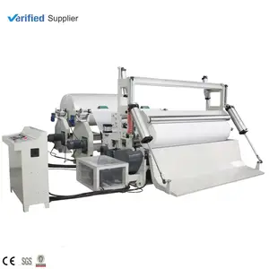 Tissue Jumbo roll Splitting and Slitting Non Woven Fabrics Paper Rewinding Machine