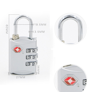 Chất Lượng Cao 3 Chữ Số Hành Lý Tsa Khóa Du Lịch An Ninh Thương Hiệu Kết Hợp Ổ Khóa - Product Image 3