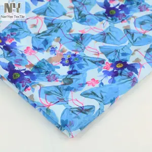 Nanyee Textile Spring/Summer Frozen Blue Bow Tie Print Fabric