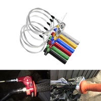 1/4 poignée principale de frein de Moto et poignée d'accélérateur à torsion rapide avec câble pour accessoire de systèmes de carrosserie de moto Dirt Pit Bike