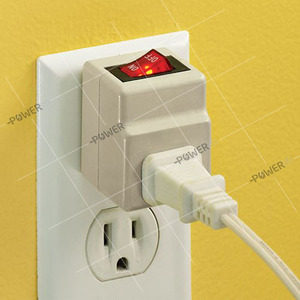 2 de Courant alternatif de fourche de Prise Murale Sur L'interrupteur Marche/Arrêt Robinet Adaptateur parafoudre - Product Image 3