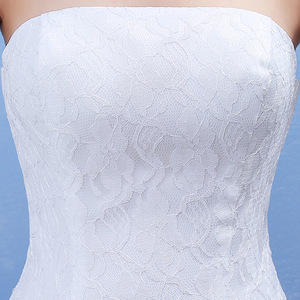 <span class=keywords><strong>Vestido</strong></span> de novia de <span class=keywords><strong>sirena</strong></span>, trompeta, sin tirantes, barato, elegante, hermoso, con flores de encaje, 2019 - Product Image 5