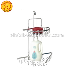 Venta al por mayor banyo aksesuarlari 2 de pared de baño estante de alambre de baño estante de almacenamiento - Product Image 4