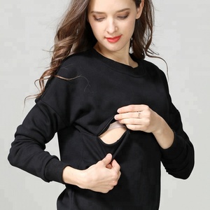 Ropa de <span class=keywords><strong>Lactancia</strong></span> para Mujer Talla Grande Emotion Moms 2025, Sudadera de Maternidad 100% Algodón - Product Image 2