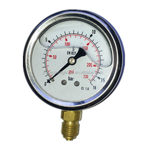 Fabrieksprijs Vloeibare Glycerine Gevulde Roestvrijstalen Drukmeter 16bar - Product Image 2