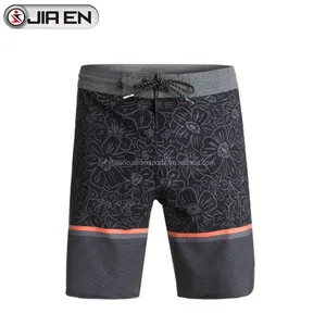 Traje de baño estampado elástico de <span class=keywords><strong>4</strong></span> vías surf personalizado, venta al por mayor, pantalones cortos de playa para hombre - Product Image 4