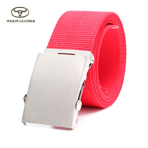 red canvas belt