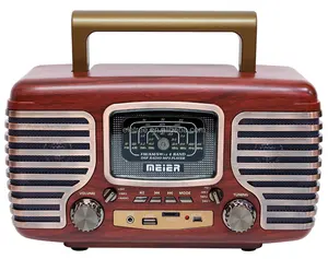 Neue Produkte Musik Vintage Retro USB Electronic Gadget Tragbarer Lautsprecher OEM bin FM Radio