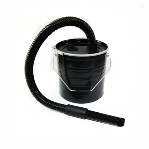 18L Rond Noir Aspirateur à Cendres sans Moteur